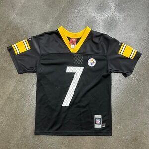 Vintage 2000s Pittsburgh Steelers Youth Medium 10/12 Roethisberger 7 Jersey